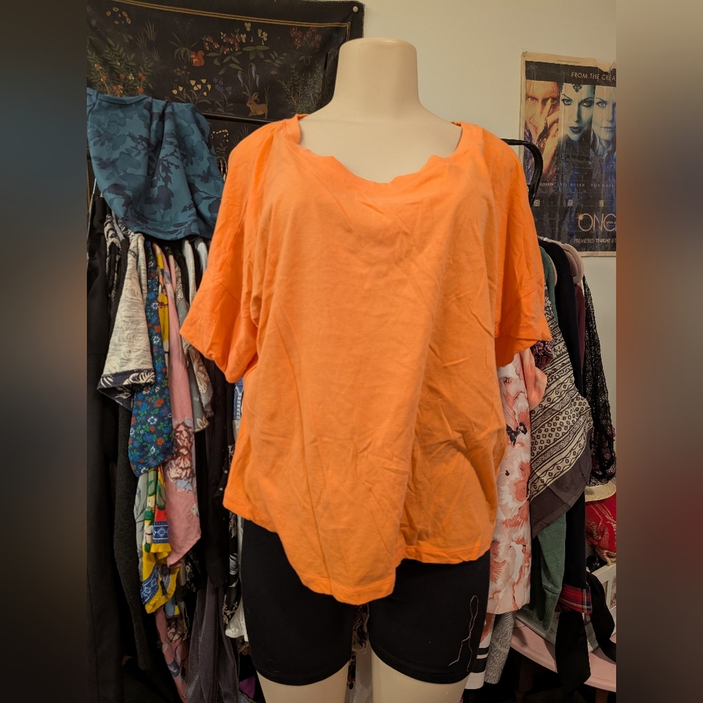 Kate Spade Saturday Orange T-shirt Size Large